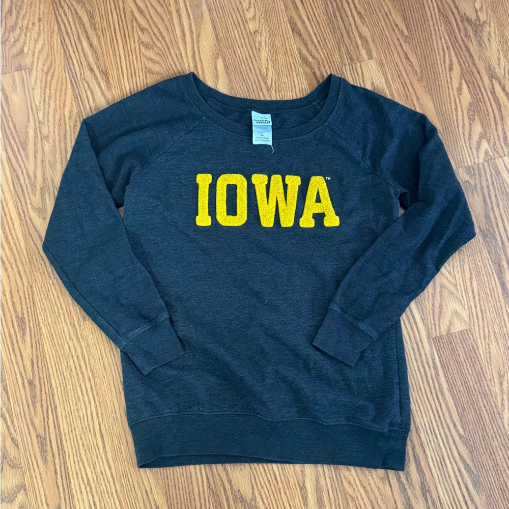 Black and Yellow IOWA Crew Neck Sweater